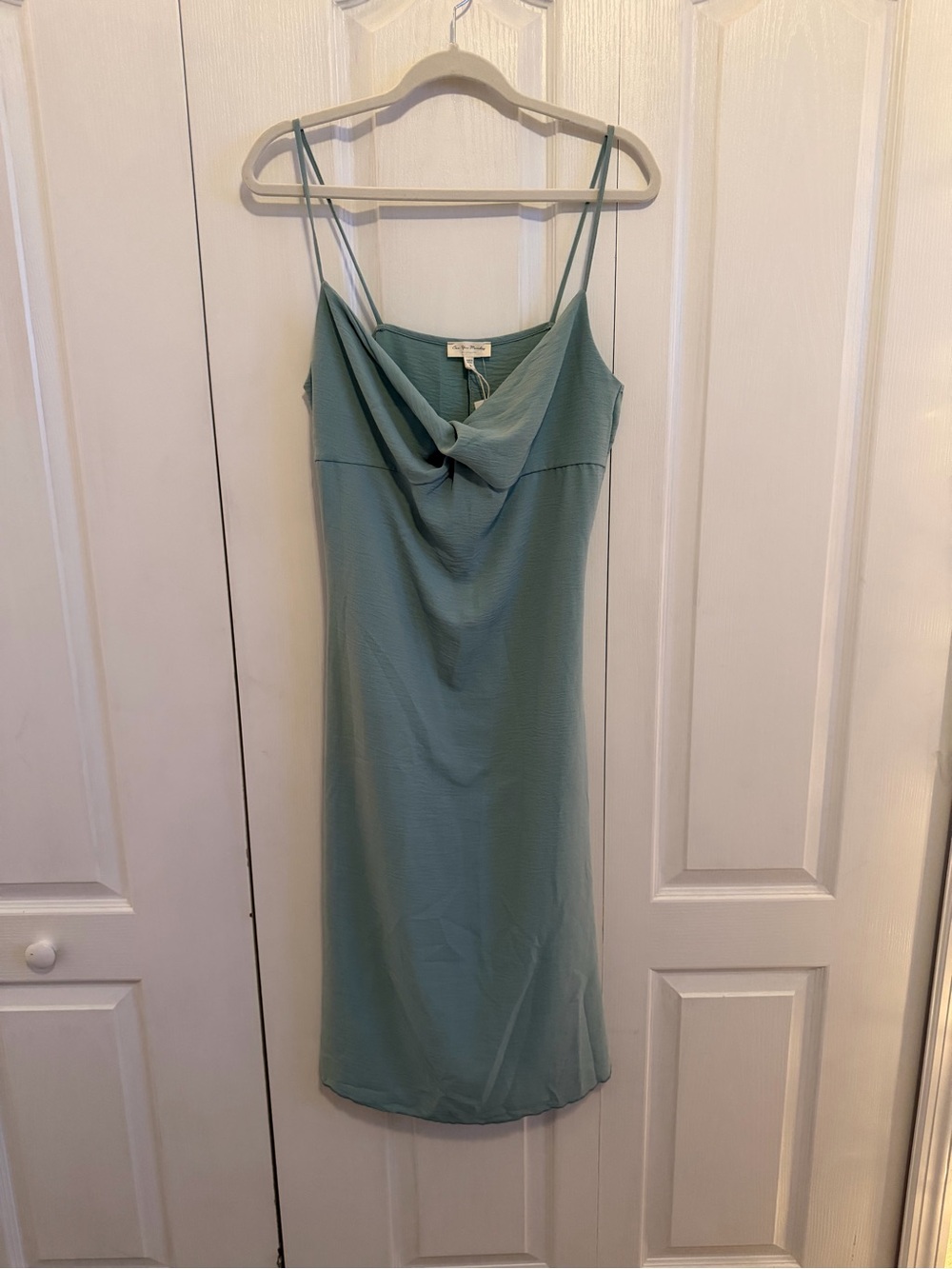 Slinky Slip Dress - Sea Foam Green